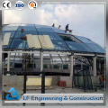 Estructura de acero prefabricada Centro comercial Centro de vidrio Techo de cúpula de trago